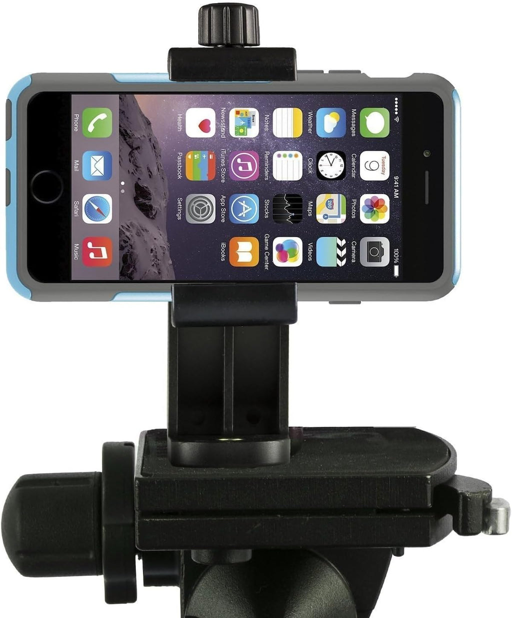 Aoonar Support Téléphone Universel pour Trépied – Rotation à 360°, Filetage 1/4", Compatible Smartphones 5,8–10,5 cm